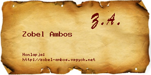 Zobel Ambos névjegykártya